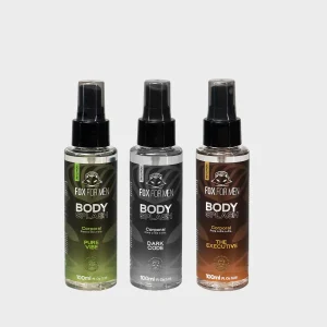 KIT 3 BODY SPLASH MASCULINO – FOR FOX MEN