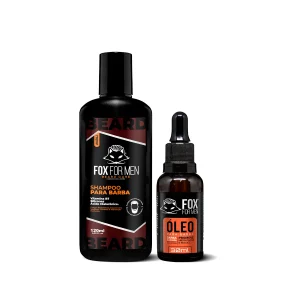 KIT SHAMPOO PARA BARBA E ÓLEO EM GOTAS