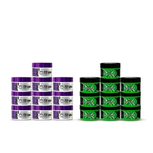 KIT 10 GEL CERA UVA 300G + 10 GEL MEGA STONE 250G FOX FOR MEN